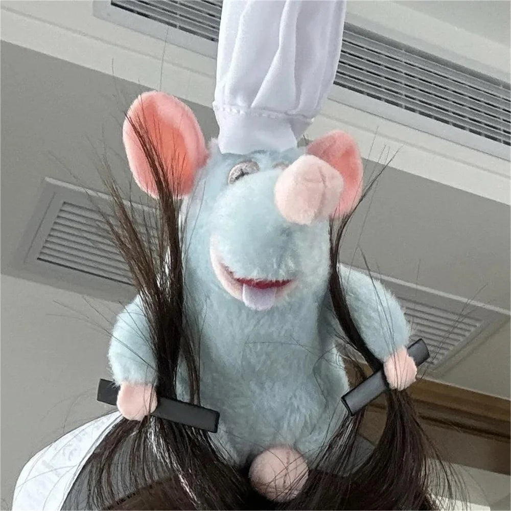 Disney Ratatouille Plush Doll Hairband Face Wash Makeup Wide-Brimmed Headband Hairpin Headdress Creativity Girls Toys Gifts Disney Ratatouille Plush Doll Hairband Face Wash Makeup Wide-Brimmed Headband Hairpin Headdress Creativity Girls Toys Gifts